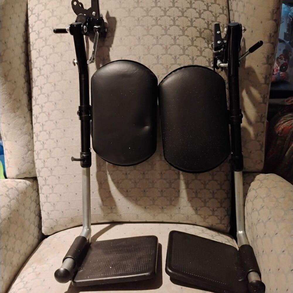 1 Pair Wheelchair Lift Leg Rests Foot Supports Fits Drive Wheelchairs